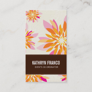 CARTE DE VISITE :: moderne dahlia 1P