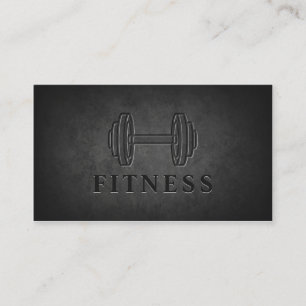 Carte De Visite Moderne Dark Rock Dumbbell Espace de formation per