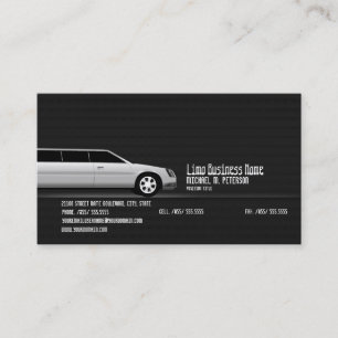 Carte de visite moderne de limousine de limousine