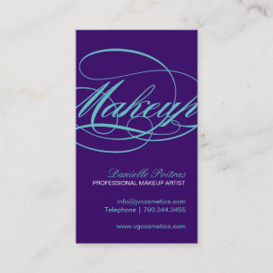 CARTE DE VISITE MODERNE DE MAQUILLEUR