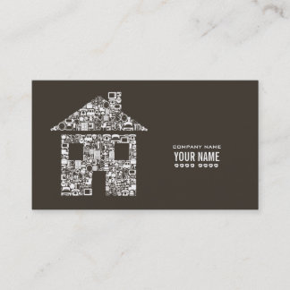 Carte de visite moderne de modèle de construction