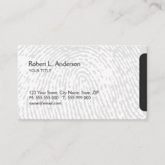 Carte de visite moderne de sécurité d'identité
