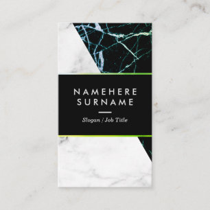 Carte de visite moderne de verticale de marbre
