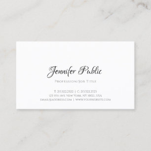 Carte De Visite Moderne Design Modèle Professionnel Élégant Simple