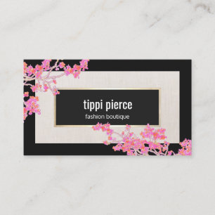 Carte De Visite Moderne Design Rose Floral Designer