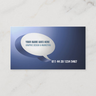 Carte de visite moderne d'impact