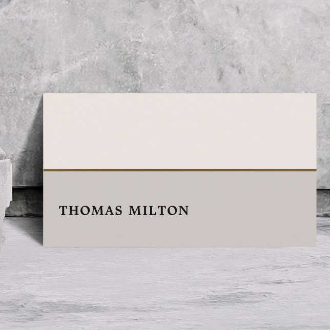 Carte De Visite Moderne Élégant Chic Cuivre Ligne Consultant (Créateur téléchargé)