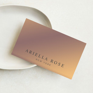 Carte De Visite Moderne Elegant Chic Ombre Professionnel