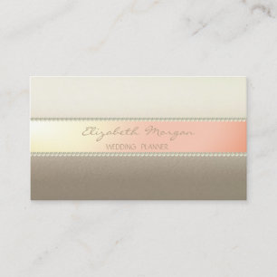 Carte De Visite Moderne Élégant Élégant, Rayures, Perles