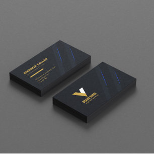 Carte De Visite Moderne élégant foncé