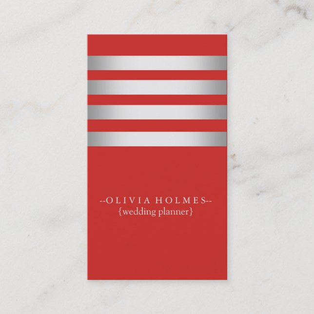 Carte De Visite Moderne Elegant Gold Foil Metal Professional (Devant)