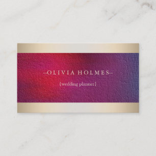 Carte De Visite Moderne Elegant Gold Foil Metal Professional