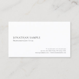 Carte De Visite Moderne Élégant Minimaliste Créez Votre Propre