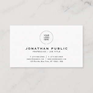 Carte De Visite Moderne Élégant minimaliste Élégant Éclairer votre