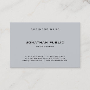 Carte De Visite Moderne Elegant minimaliste Modèle professionnel