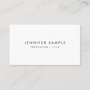 Carte De Visite Moderne Elegant minimaliste Modèle professionnel
