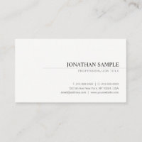 Moderne Élégant minimaliste Professionnel Plain