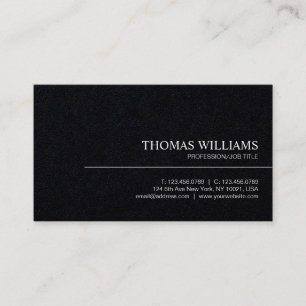 Carte De Visite Moderne Élégant Minimaliste Professionnel Simple