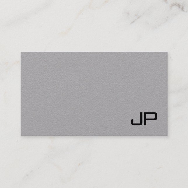 Carte De Visite Moderne Élégant Modèle Simple Monogrammé (Devant)