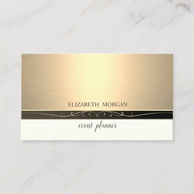 Carte De Visite Moderne Élégant Professionnel Élégant (Devant)