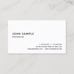 Carte De Visite Moderne Élégant Professionnel Modèle Minimaliste