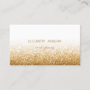 Carte De Visite Moderne Élégant Professionnel Pailletant ,Bokeh