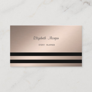 Carte De Visite Moderne Élégant Professionnel Rayures Noires