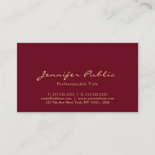 Carte De Visite Moderne Élégant Professionnel Simple Modèle