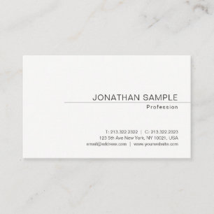 Carte De Visite Moderne Elegant Simple Modèle professionnel
