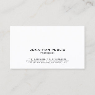 Carte De Visite Moderne Élégant Simple Modèle Professionnel