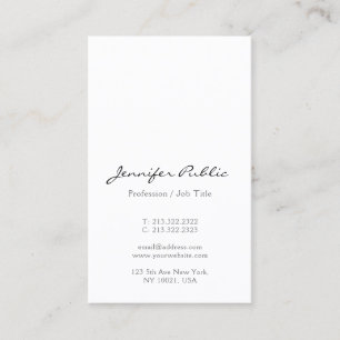 Carte De Visite Moderne Élégant Simple Nom De Script Tendance Vert