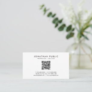 Carte De Visite Moderne Élégant Simple Votre Texte Personnalisé Co