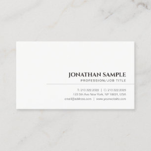 Carte De Visite Moderne Élégant Template Minimaliste Professionnel