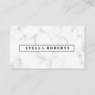 Carte de visite moderne en marbre