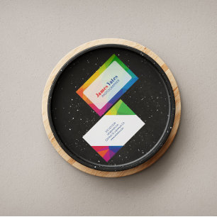 Carte De Visite Moderne et coloré Abstrait