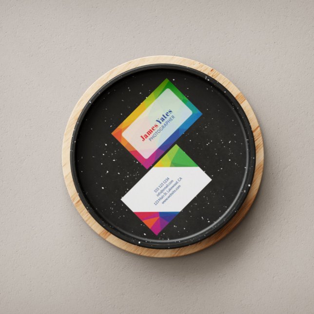 Carte De Visite Moderne et coloré Abstrait (Créateur téléchargé)