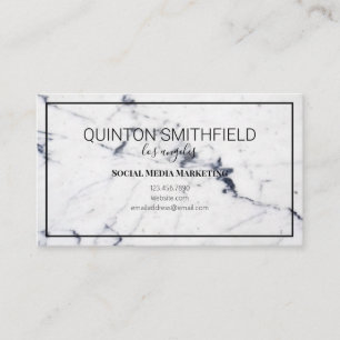 Carte de visite moderne et élégant en marbre