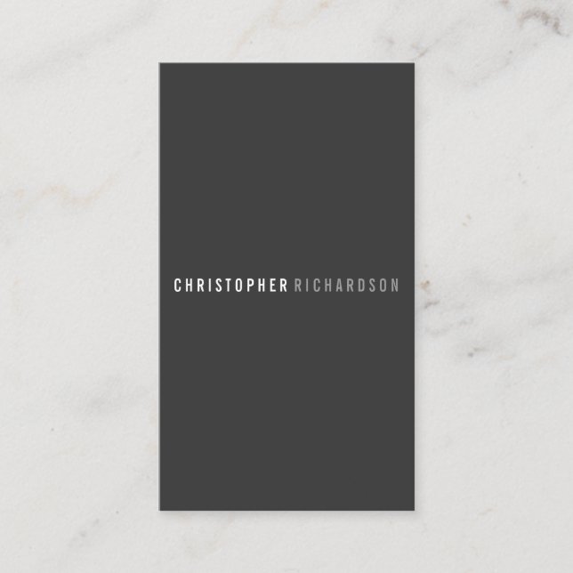 CARTE DE VISITE MODERNE ET MINIMAL No 8 (Devant)