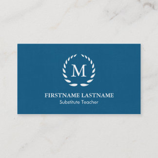 Carte de visite moderne et simple de professeur