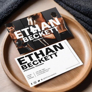 Carte De Visite Moderne et tendance Entraîneur personnel Fitness 3