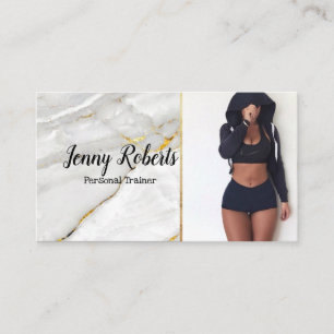 Carte De Visite Moderne et tendance Personal Trainer Fitness Busin