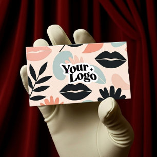 Carte de visite moderne florale – Code QR