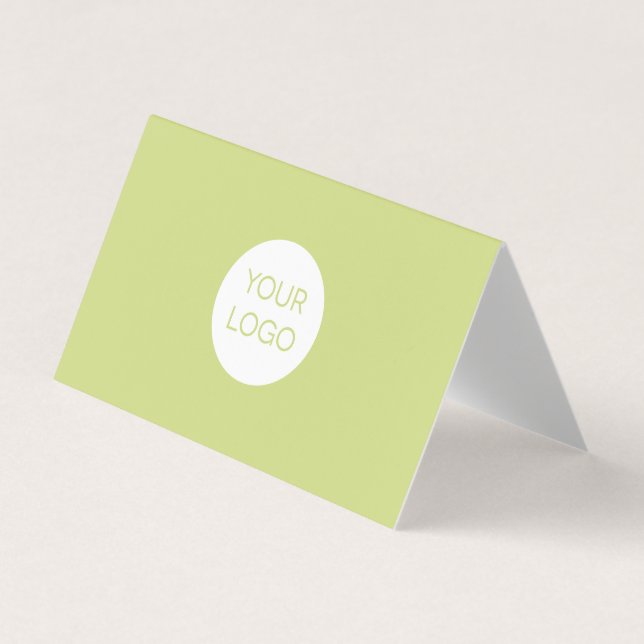 Carte de visite moderne Green Professional avec lo (Devant)