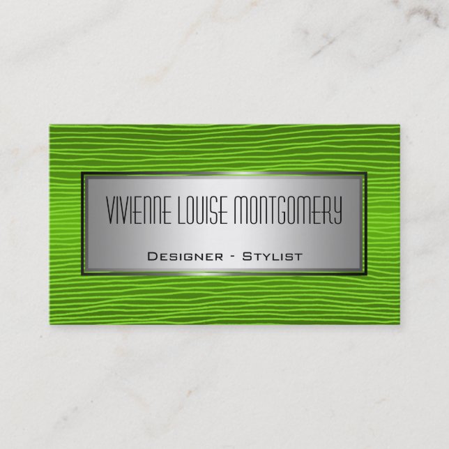 Carte de visite moderne Green Professional Designe (Devant)