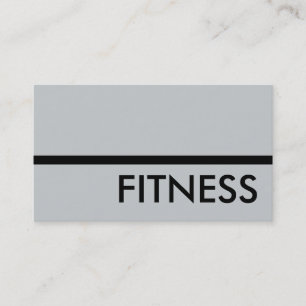 Carte de visite moderne Gris Professional Fitness