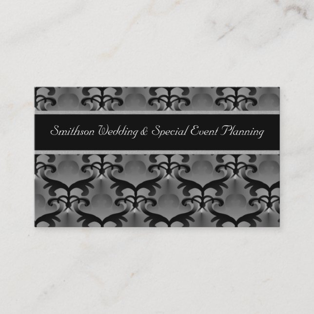 Carte de visite moderne, Gris tendre (Devant)