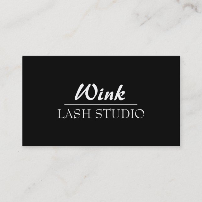 Carte De Visite Moderne Lash Extensions Lashes Salon de Beauté (Devant)