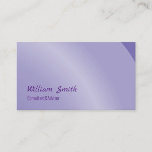 Carte De Visite Moderne Lilac Neat Ombragé