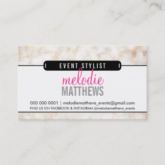 Carte De Visite MODERNE mignonne bokeh panneau éthérée crème class