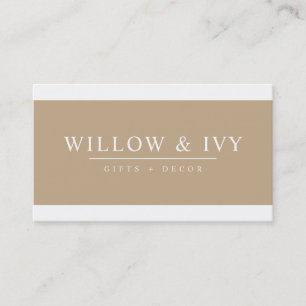 Carte De Visite MODERNE MINIMAL élégant strip simple biscotti